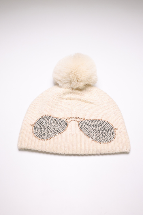 Ivory Aviator Beanie
