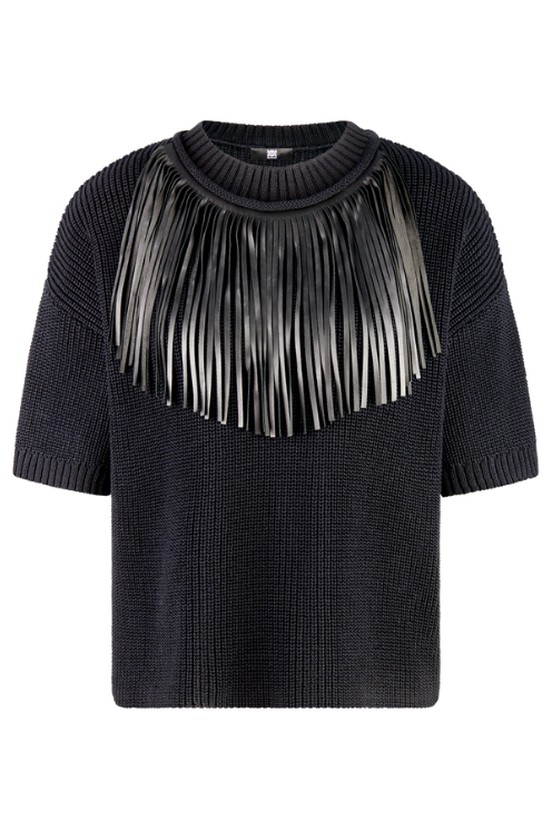 Knit Fringe Pullover