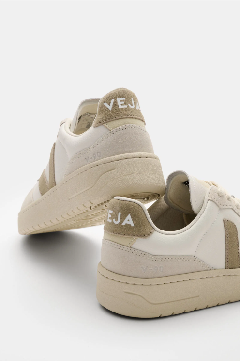 V-90 Leather White Taupe