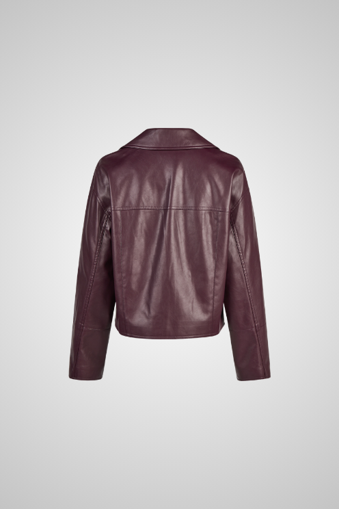 Faux Leather Blazer