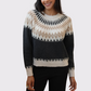 Chunky Fair Isle Crew in Charcoal