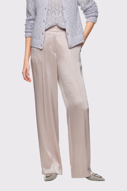 Wide-Leg Satin Pant