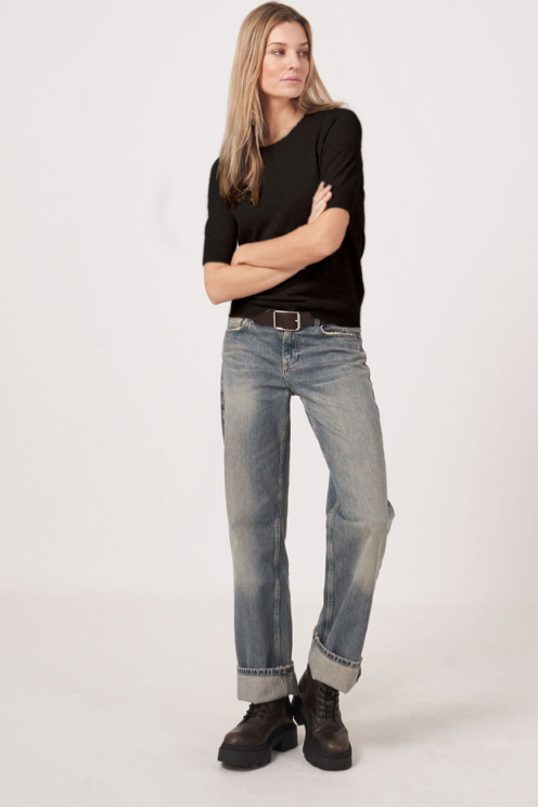 Repeat Short Sleeve Sweater