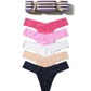 Cotton Low Rise Thong Holiday 5 Pack Cracker