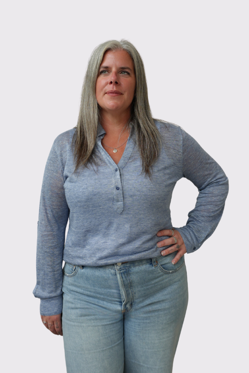 Jersey Linen Henley