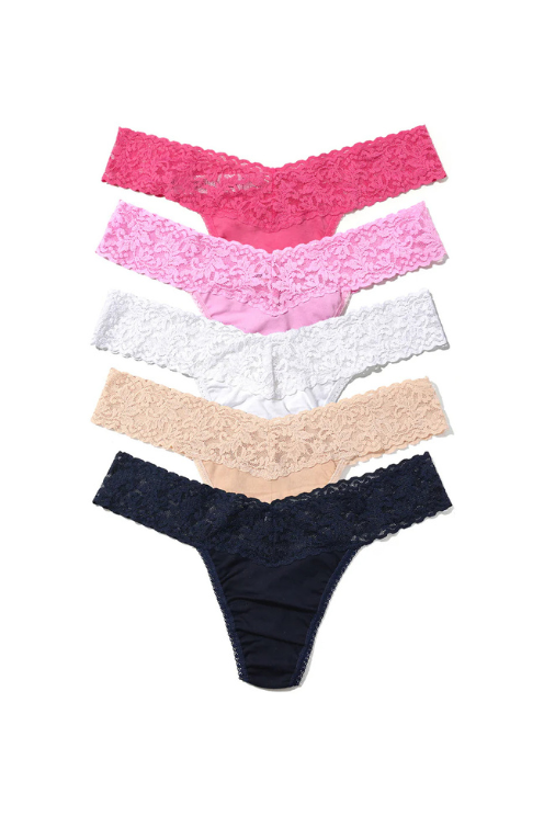 Cotton Low Rise Thong Holiday 5 Pack Cracker