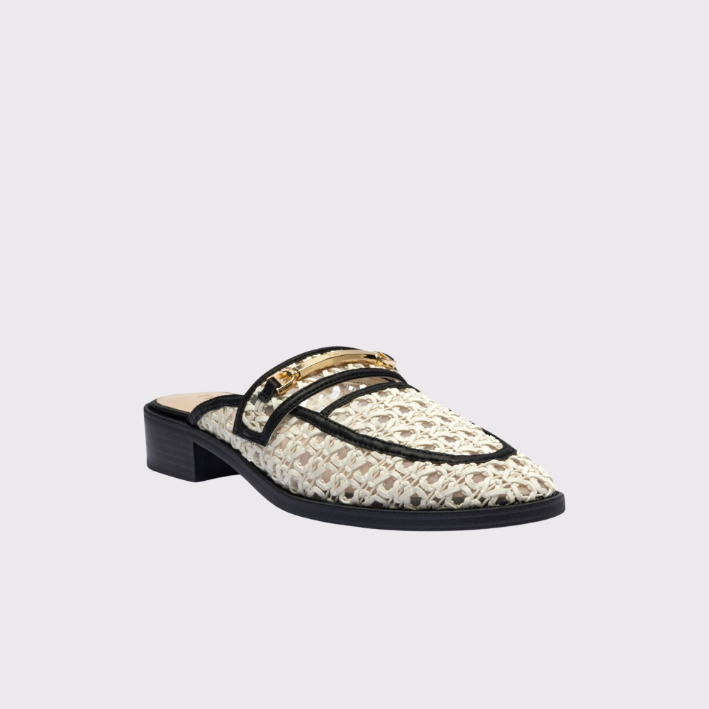 Twinset Woven Raffia Mules