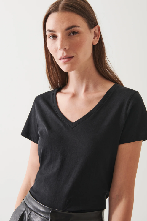 Lightweight Pima Cotton V-Neck