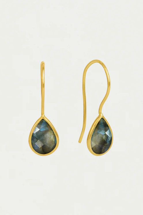 Nosara Earring Droplets Labradorite