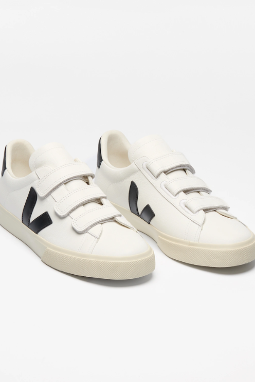 Recife Leather White Black