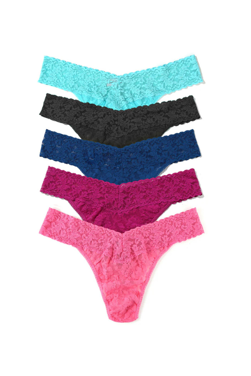 Signature Lace® Original Rise Thong Holiday 5 Pack Cracker