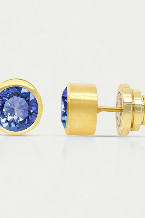 Signature Midi Studs Midnight Blue
