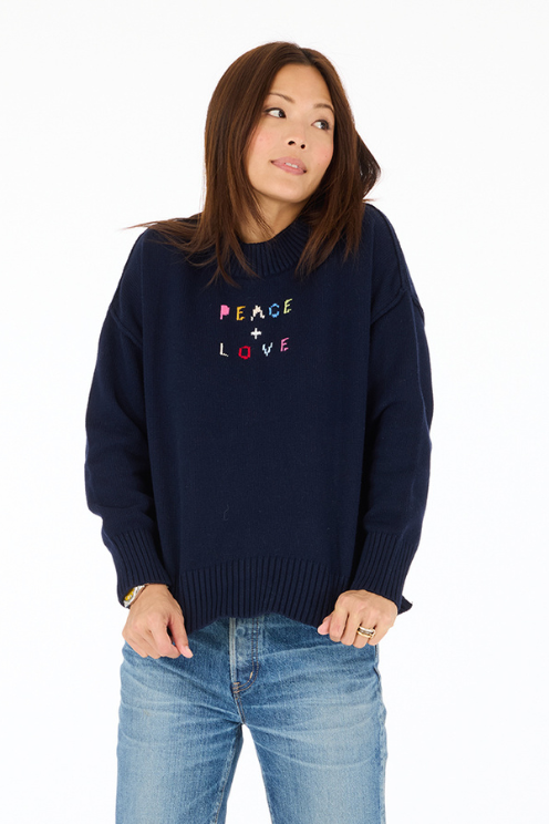 Boyfriend Peace & Love Sweater