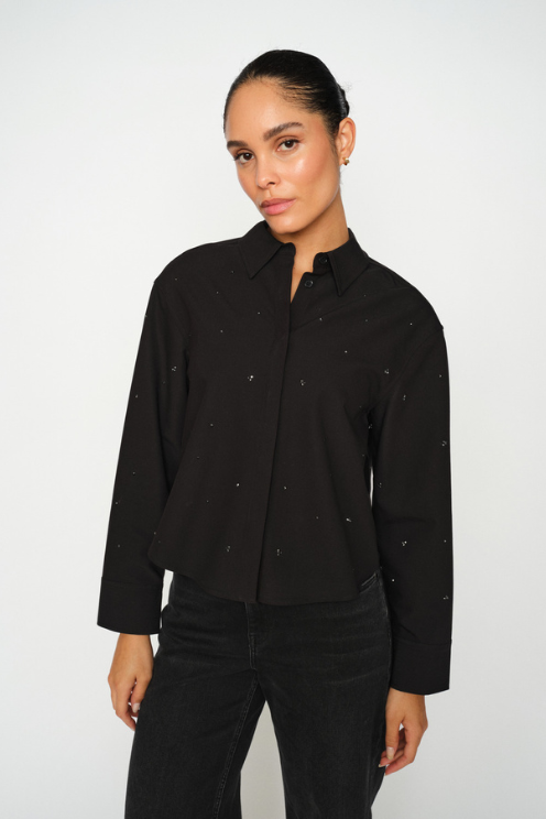Geri Embellished Cotton Shirt