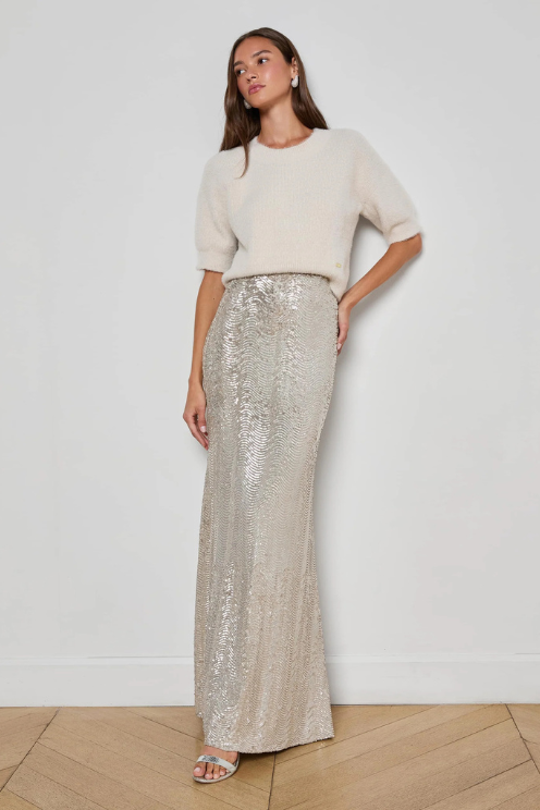 Zeta Sequin Maxi Skirt