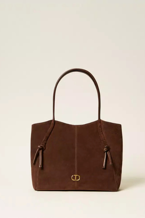 Suede Shopper - Coffee