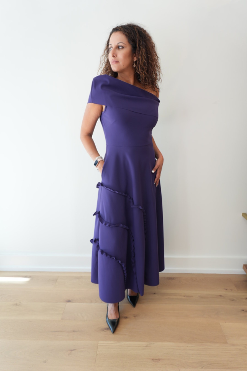 Riku Spiral Trim Dress