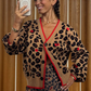 Never Fully Dressed Cherry Leopard Cardigan