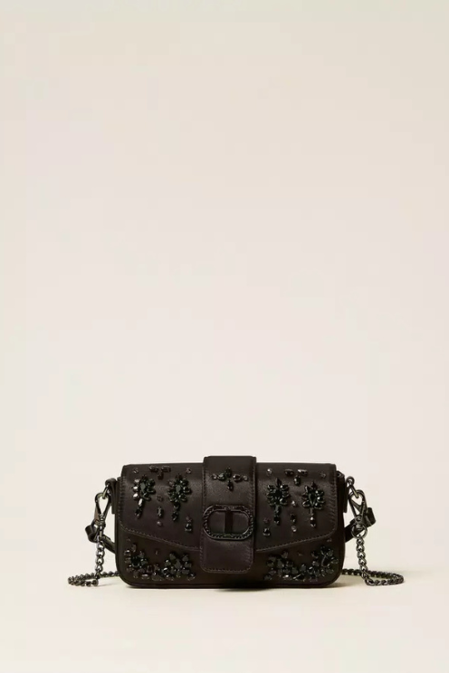 “Amie” Satin Shoulder Bag