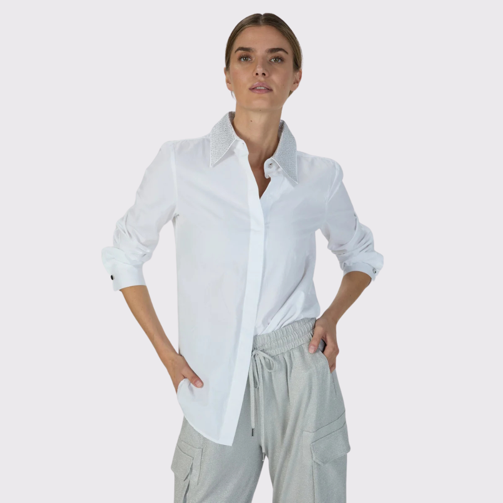 Marc Aurel Decorative Collared Blouse