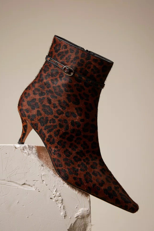 Leather Ankle Bootie