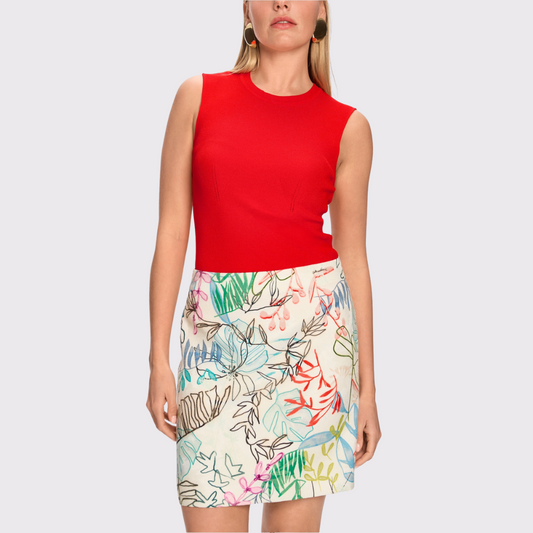 Marc Cain Knit Tank in Red