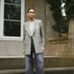 Blazer with Checked Pattern