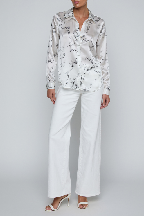Tyler Silk Chain Print Blouse