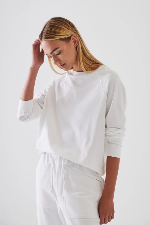 Pima Cotton Stretch Oversized Sweatshirt