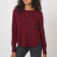 Knitted Pullover in Merlot