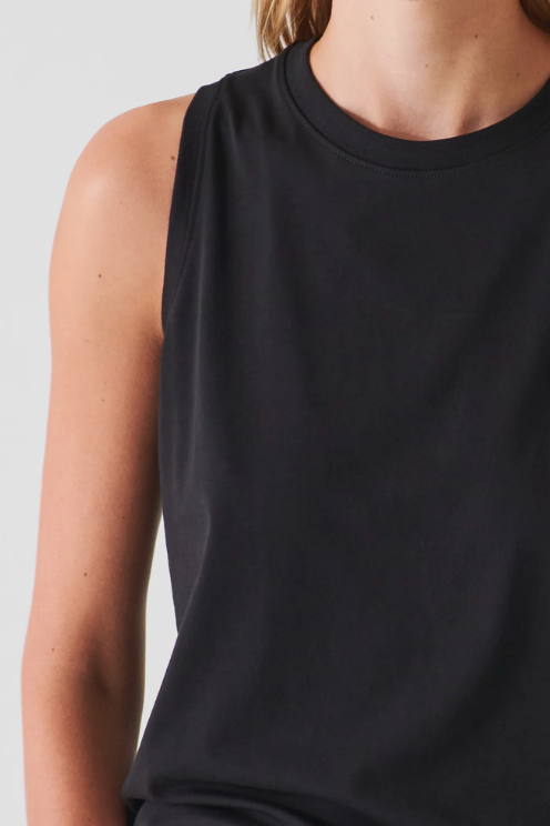 Patrick Assaraf Iconic Boyfriend Fit Tank