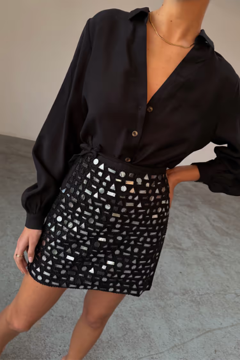 Miley Shirt in Black