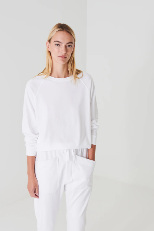 Pima Cotton Stretch Oversized Sweatshirt