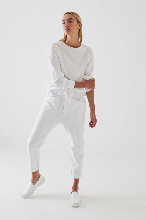 Pima Cotton Stretch Oversized Sweatshirt