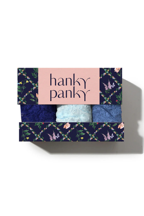 3 Pack Signature Lace® Original Rise Thongs In Printed Box