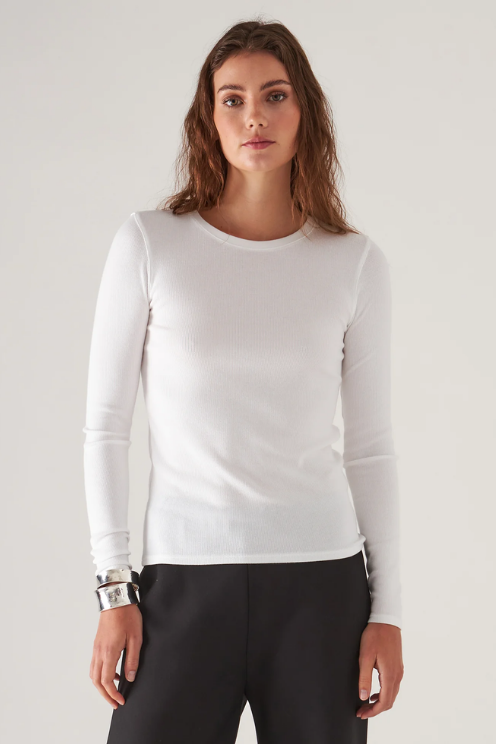 Cotton Modal Rib Crew