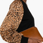 Leopard Puff sleeve Sweater