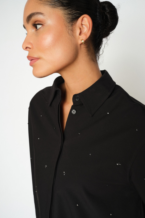 Geri Embellished Cotton Shirt