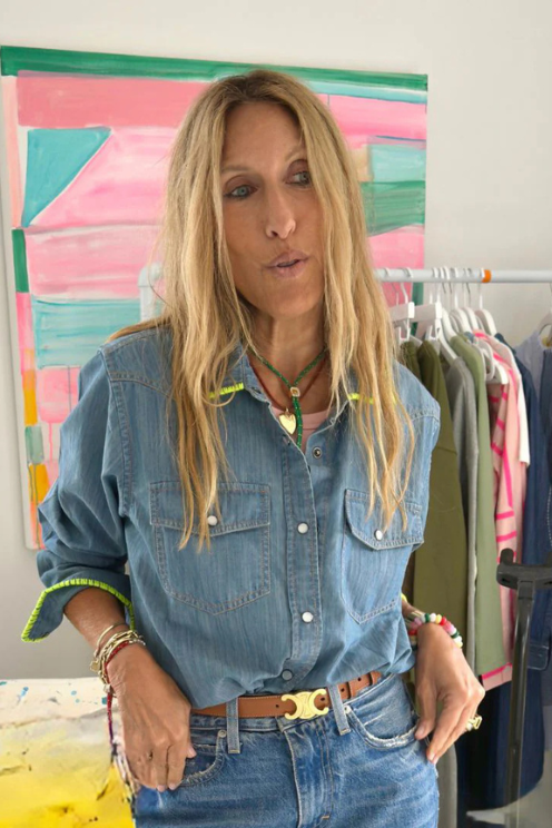 Pia Denim Western Shirt