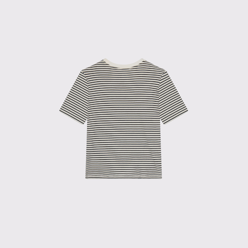 Frame The Baby Tee in Navy