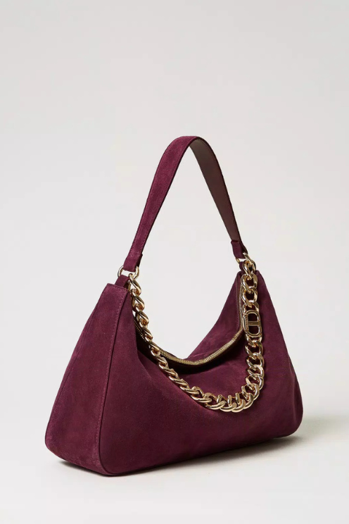 'Liliane' Medium Suede Handbag