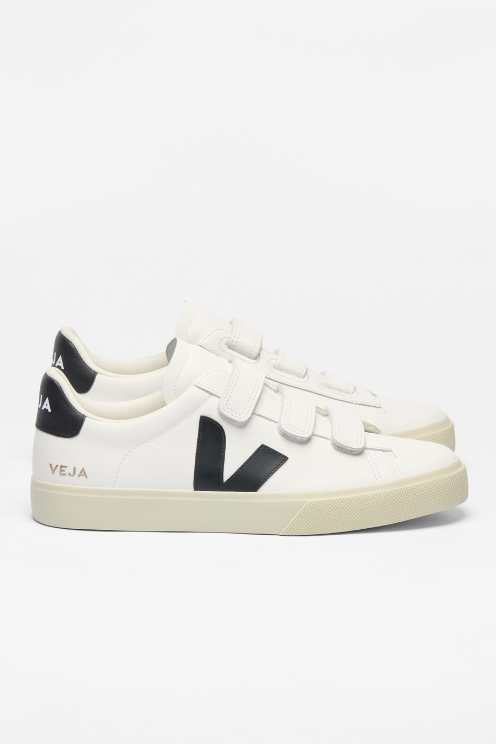 Recife Leather White Black