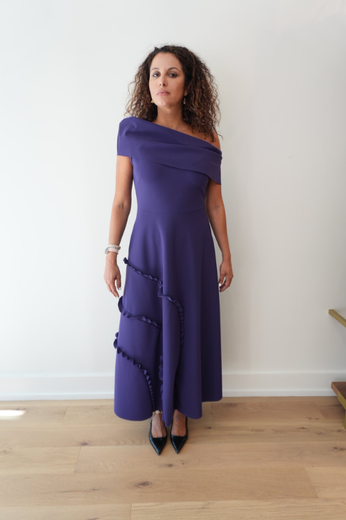 Riku Spiral Trim Dress