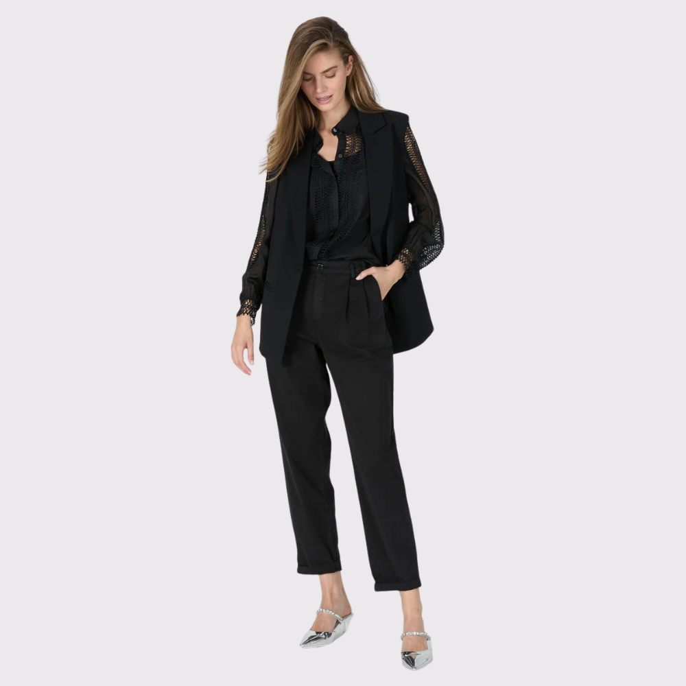 Marc Aurel Blouse with Lace Trims