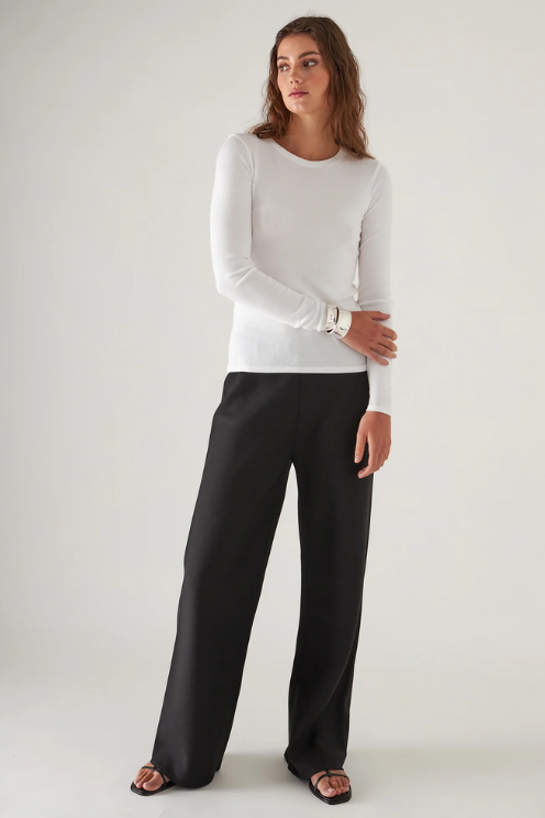 Cotton Modal Rib Crew