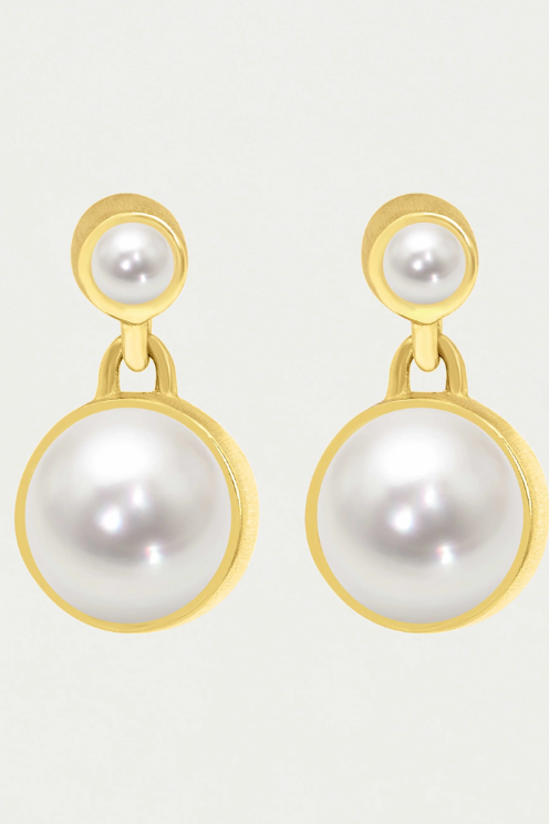 Signature Droplet Earring Pearl