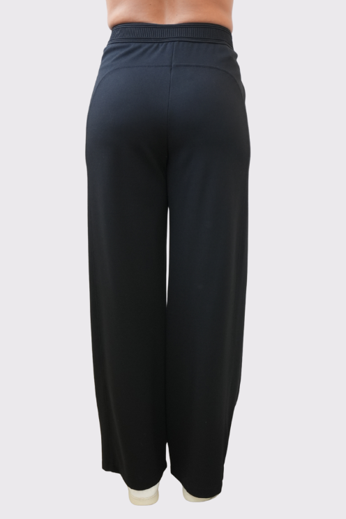 Wide-Leg Knit Trouser