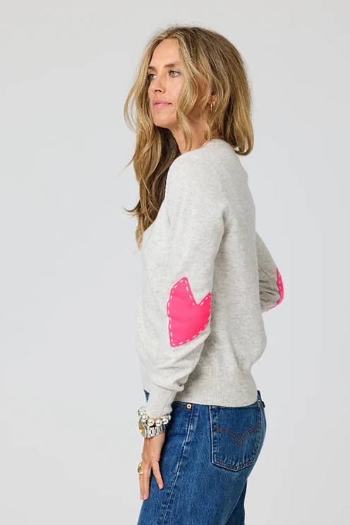 Elbow Heart Patchwork Pullover