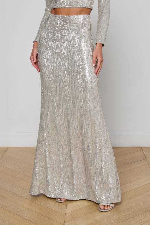 Zeta Sequin Maxi Skirt