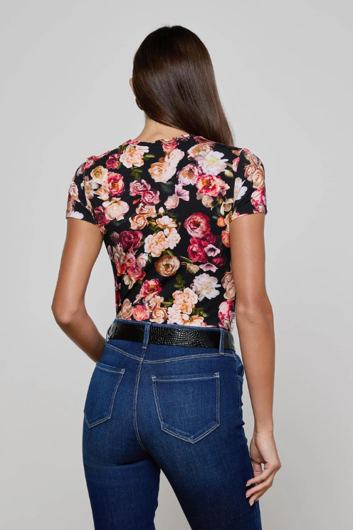Ressi Fitted Tee - Floral Clusters